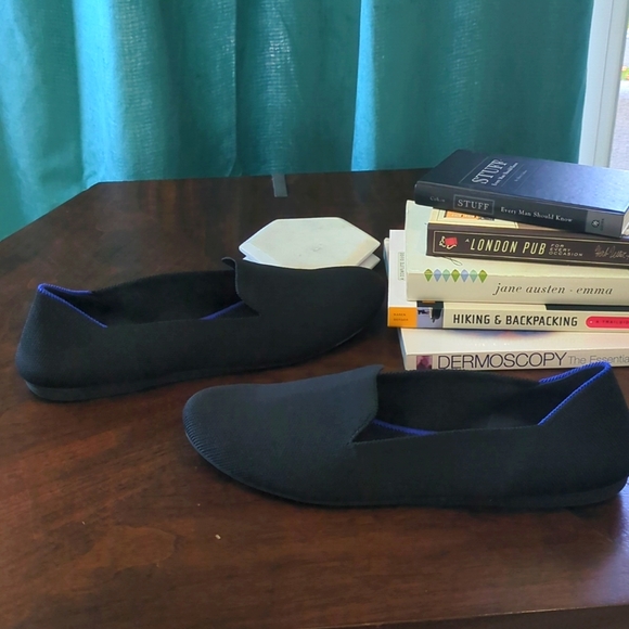 Rothy's Black Loafer with FREE second pair of insoles 9 1/2 Wide - Picture 4 of 7
